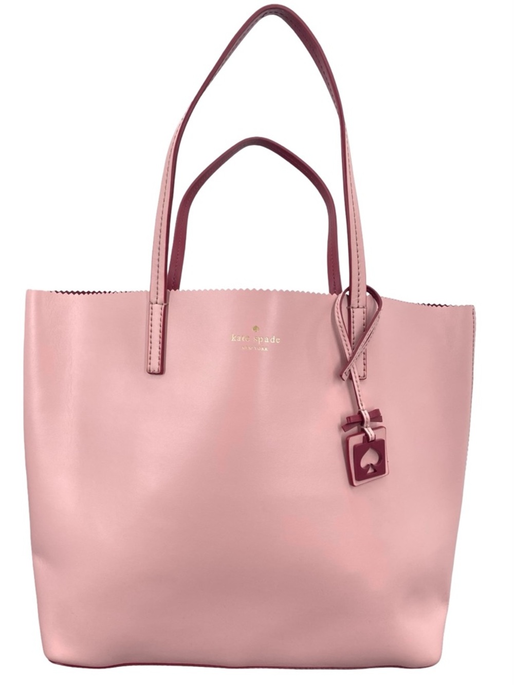 Kate Spade Ivy Drive Large Loryn Leather Tote Bag Pink Purse